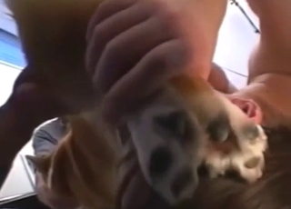Sexy beast fucking that mouth as hard as possible